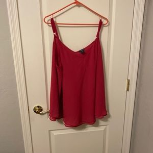 plus size red tank top